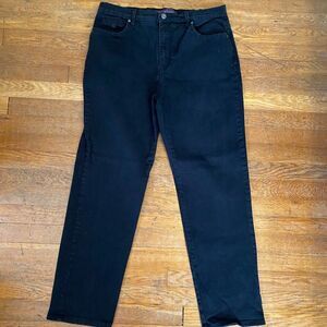 Gloria Vanderbilt Black 98% Cotton Womens Jeans Size 14 Average